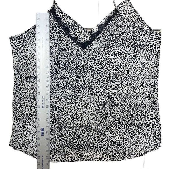Rachel Zoe Lace Leopard Animal Print Tank Top - Picture 5 of 6